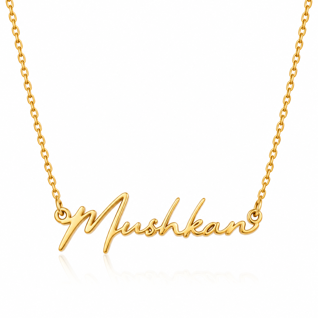 Signature Script Necklace